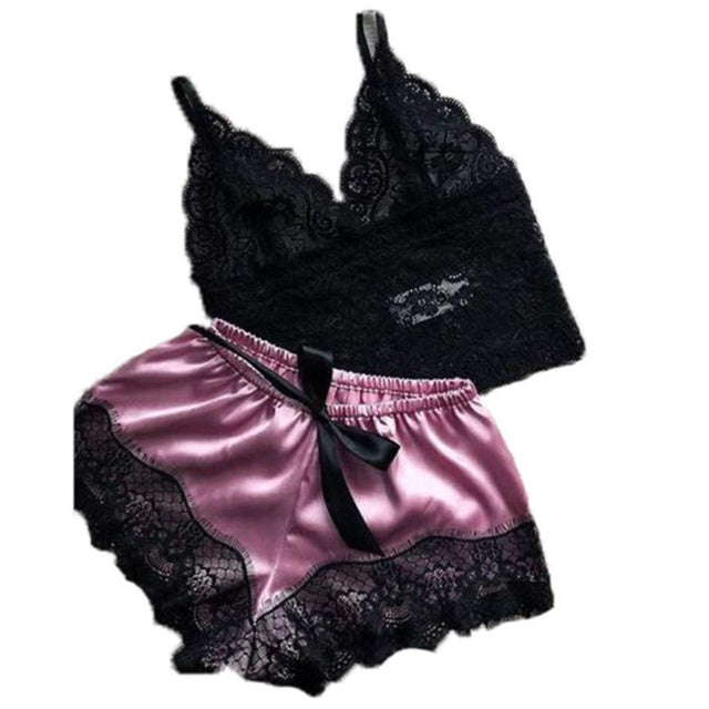 Satin underwear bra shorts set - Heritage cosmetics and beauty care