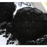 Sexy lace gathered bra set - Heritage cosmetics and beauty care