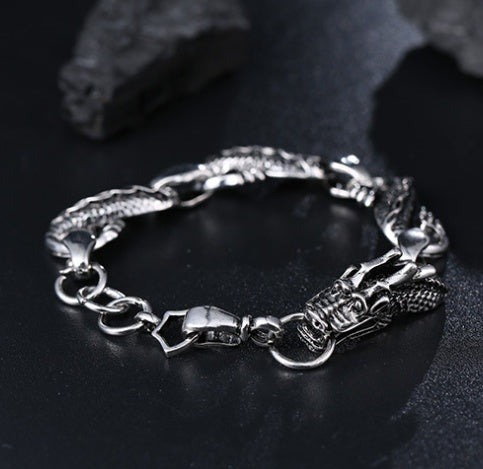 New ethnic style men's zodiac dragon bracelets Domineering personality tide men's jewelry - Heritage cosmetics and beauty care