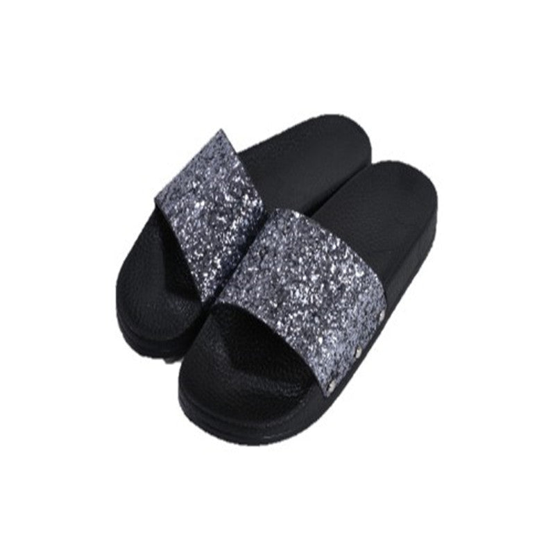 Studded sequin slippers - Heritage cosmetics and beauty care