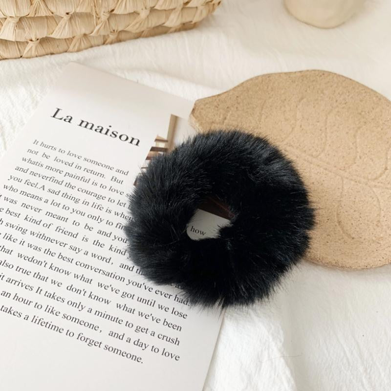 Rabbit hair donut hair rope mink hair hair rope - Heritage cosmetics and beauty care