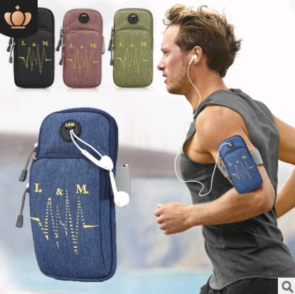 Compatible with Apple, Running Mobile Arm Bag Men And Women Sports Arm Bag IPhone7 Or 8plus Waterproof Mobile Phone Arm With Fitness Wrist Bag - Heritage cosmetics and beauty care