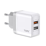 TOPK Quick Charge 3.0 18W QC 3.0 Dual USB Charger Heritage cosmetics and beauty care