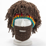 Halloween party spoof knit wool hats handmade beard men and women wig hats - Heritage cosmetics and beauty care