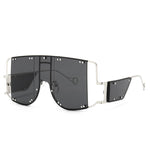 Metal big frame sunglasses - Heritage cosmetics and beauty care