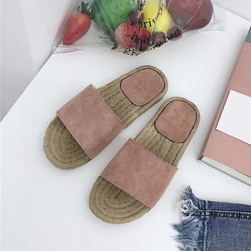 Straw Slippers - Heritage cosmetics and beauty care