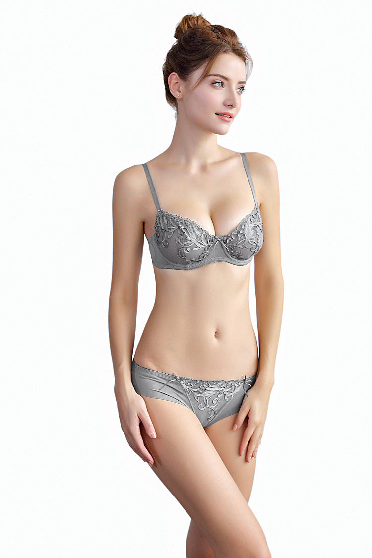 Women's embroidered bra set - Heritage cosmetics and beauty care