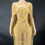 Celebrate Crystal Sequin Evening Gown - Heritage cosmetics and beauty care