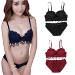 Sexy lace gathered bra set - Heritage cosmetics and beauty care