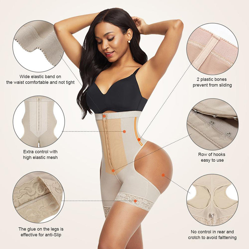 Women Shapewear High Waist Butt Lifter Tummy Control Underwear Workout Waist Trainer Corset - Heritage cosmetics and beauty care