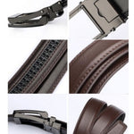 TV Belt Men's Comfort Click Fake Pin Buckle Men's Leather Belt - Heritage cosmetics and beauty care