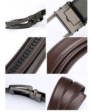 TV Belt Men's Comfort Click Fake Pin Buckle Men's Leather Belt - Heritage cosmetics and beauty care