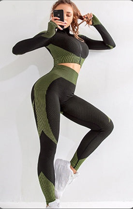 Seamless Workout Yoga Sets women leggings - Heritage cosmetics and beauty care