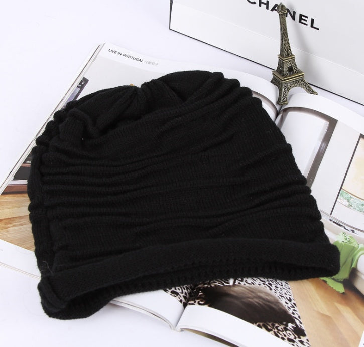 Korean version of the hat autumn and winter new sets of women's hats knitted sweaters hats outdoor knit hat hip hop hat - Heritage cosmetics and beauty care