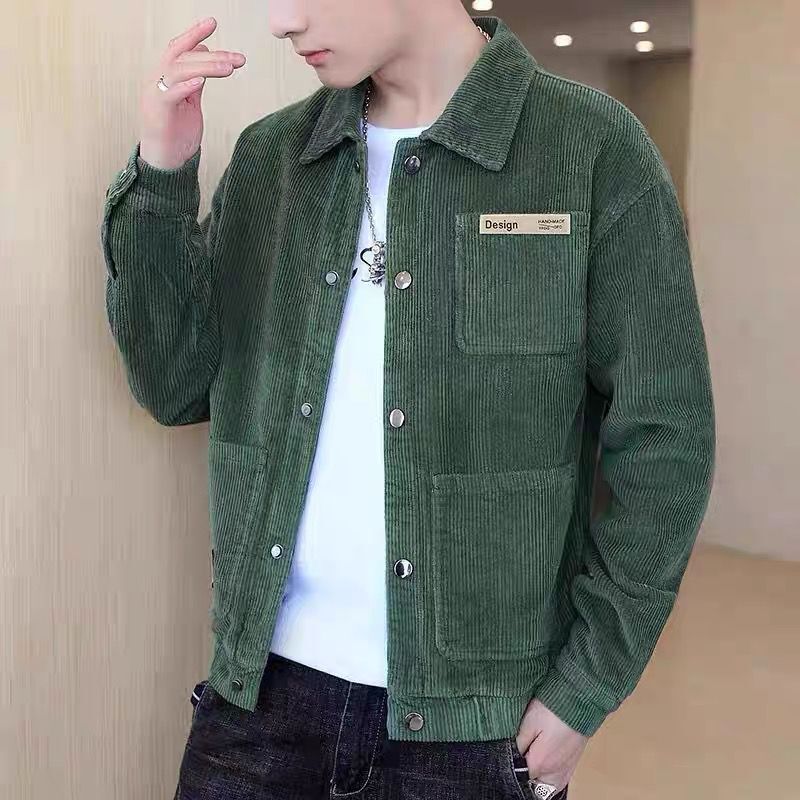 Corduroy Coat Men's Spring And Autumn Korean Style - Heritage cosmetics and beauty care