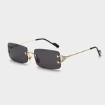 Rimless cut edge sunglasses - Heritage cosmetics and beauty care