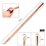 Stainless steel dead skin push nail file Heritage cosmetics and beauty care