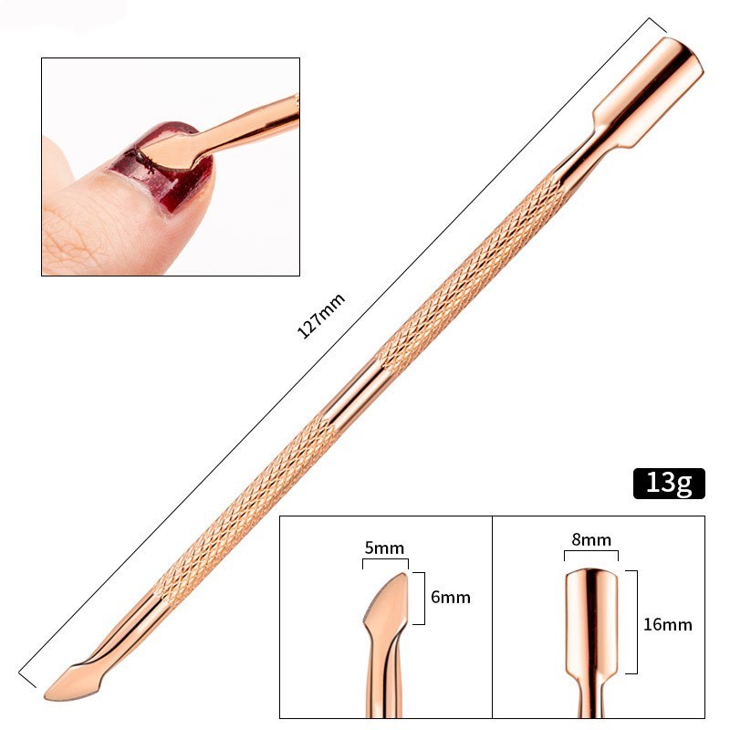 Stainless steel dead skin push nail file Heritage cosmetics and beauty care