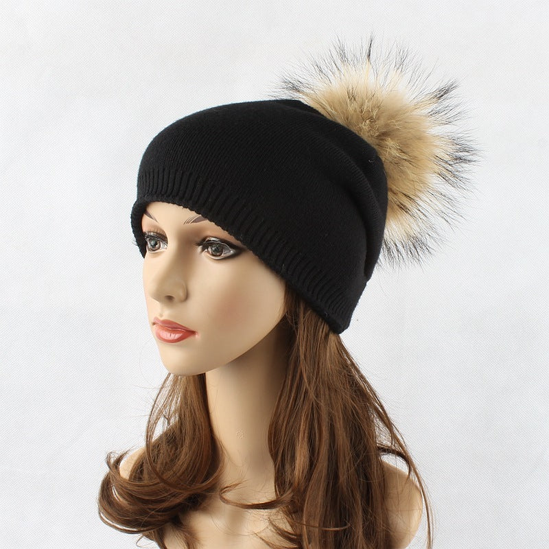 Fur Pompom Hats - Heritage cosmetics and beauty care