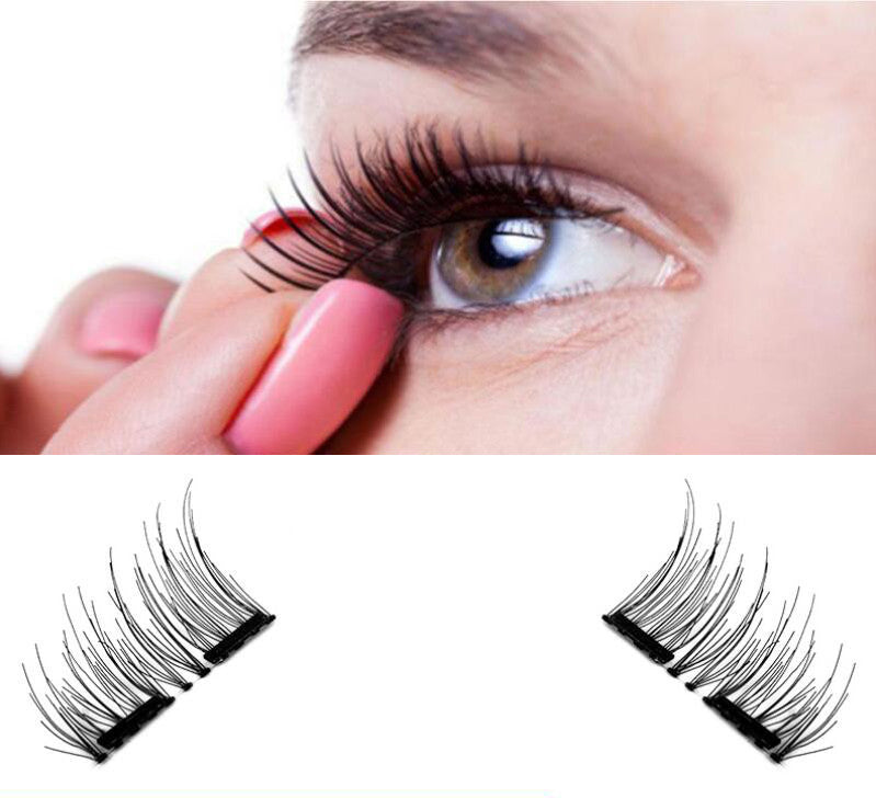 Compatible with Apple, 2021 New False Eyelashes 6D Magnetic Eye Lashes Double Magnet Fake EyeLashes Hand Made Strip Lashes cilios posticos - Heritage cosmetics and beauty care