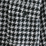 Women's houndstooth coat coat