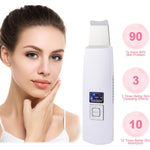 Ultrasonic Skin Scrubber Face Cleanser Blackhead Acne Removal Facial Spa Vibration Massager Ultrasound Peeling Clean Machine 394 - Heritage cosmetics and beauty care