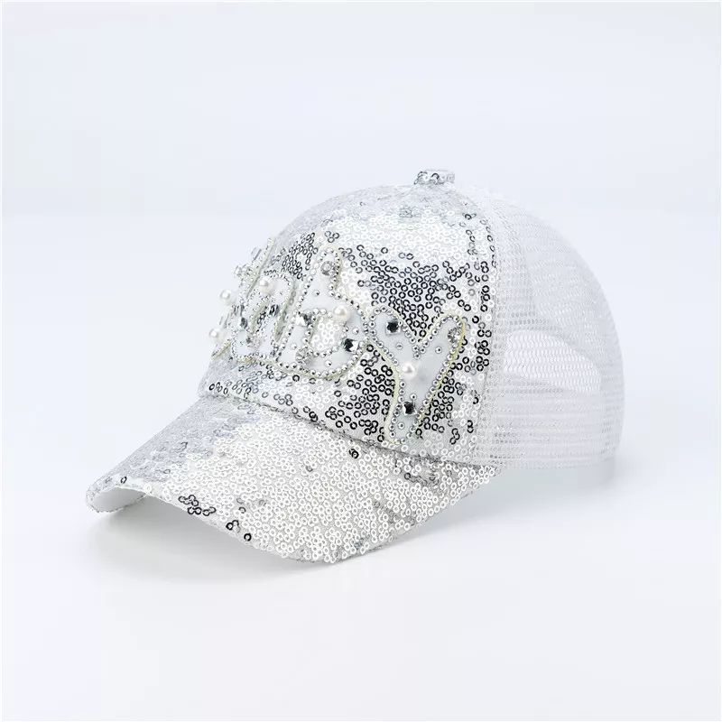 Men's And Women's Caps Men's Hats Sequins Sunscreen Baseball - Heritage cosmetics and beauty care