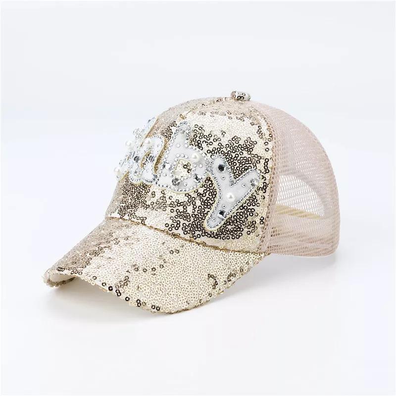 Men's And Women's Caps Men's Hats Sequins Sunscreen Baseball - Heritage cosmetics and beauty care