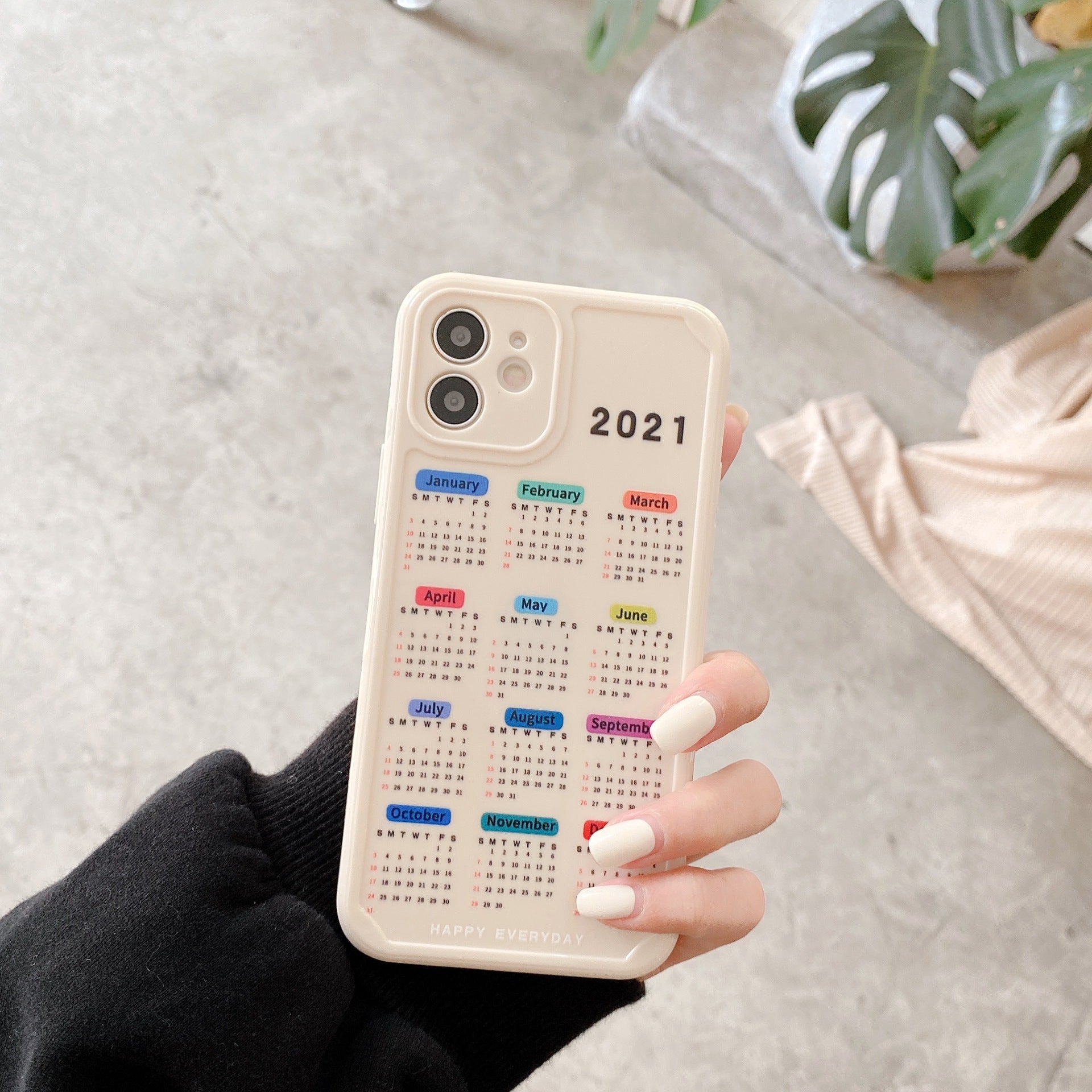 Side Year Calendar For Mobile Phone Case Soft Case Heritage cosmetics and beauty care