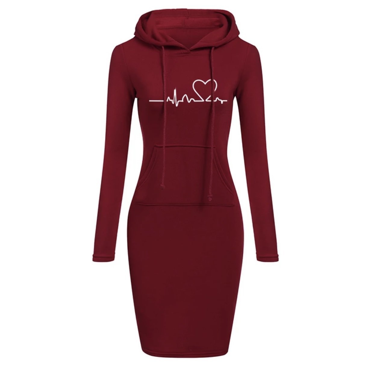 Autumn Winter Women Hoodies Sweatshirts Long-sleeved Dress - Heritage cosmetics and beauty care