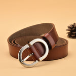 All-Match Belt pure Cowhide Korean Style Simple Pin Buckle Belt - Heritage cosmetics and beauty care