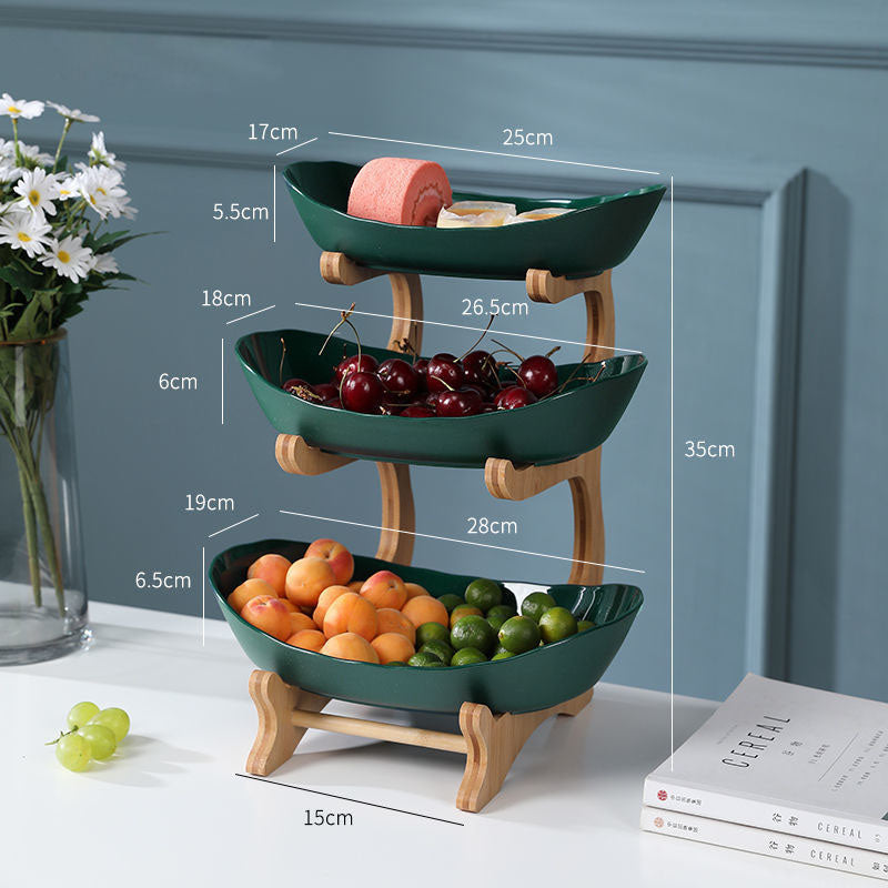 Multi-layer Fruit Rack And Dried Fruit Tray Coffee Table