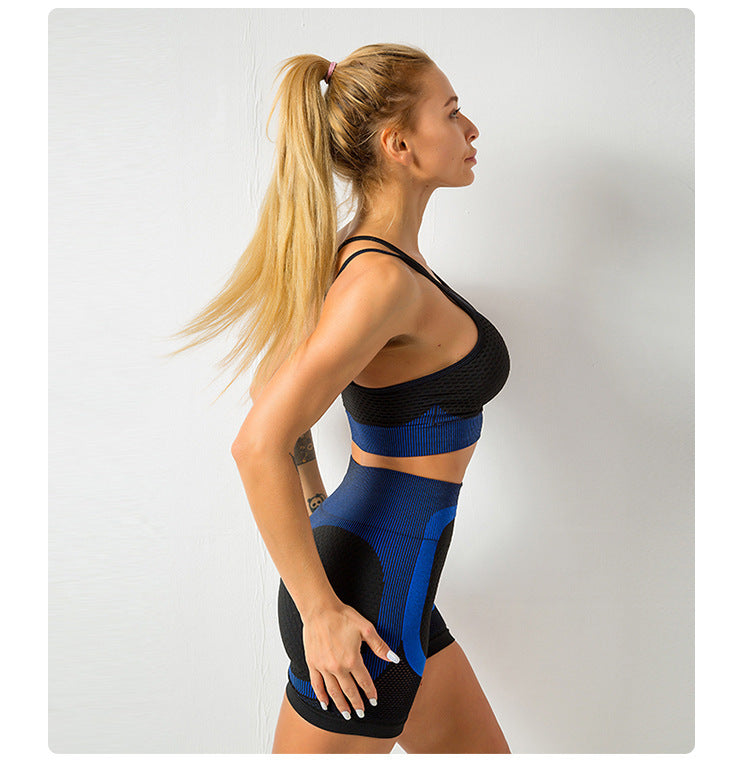 Sports Running Seamless Fitness Bra Set Women - Heritage cosmetics and beauty care