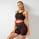 Sports Running Seamless Fitness Bra Set Women - Heritage cosmetics and beauty care