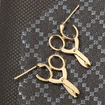 Small Scissors Shaped Earring Alloy Earring - Heritage cosmetics and beauty care