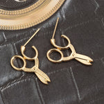 Small Scissors Shaped Earring Alloy Earring - Heritage cosmetics and beauty care