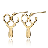 Small Scissors Shaped Earring Alloy Earring - Heritage cosmetics and beauty care