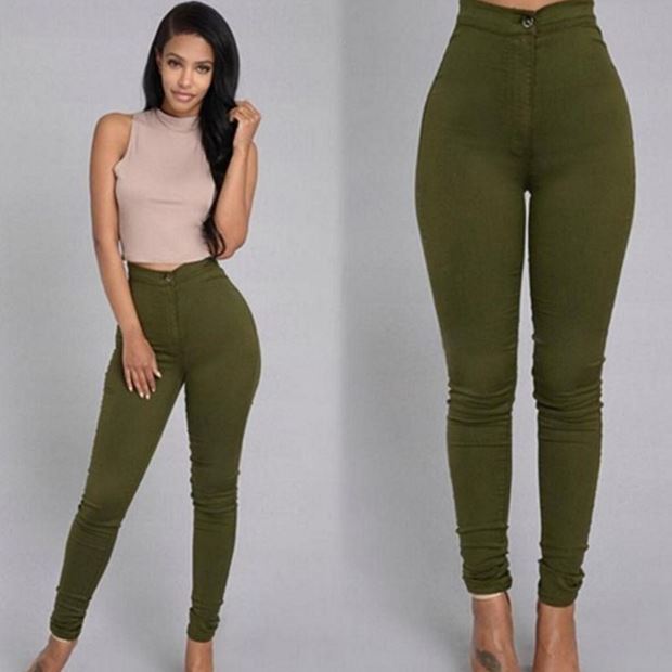 Fashion elastic jeans women leggings ladies - Heritage cosmetics and beauty care