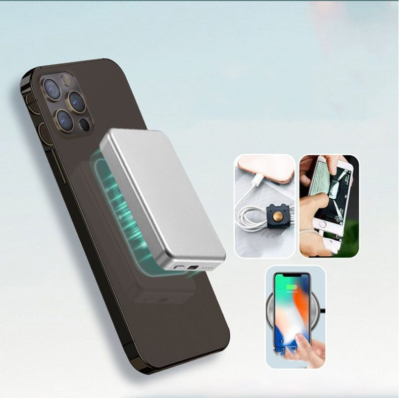 Applicable To12 Wireless Magnetic Charging Power Bank Mobile Power Supply - Heritage cosmetics and beauty care