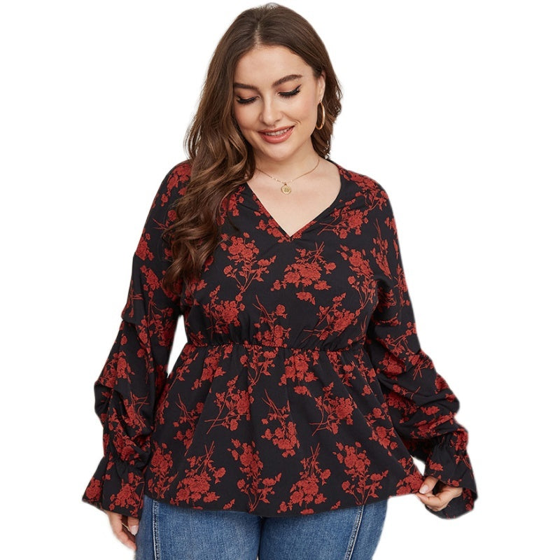 Fat Women Plussize Vneck Shirt Shirts Spring Top Heritage cosmetics and beauty care