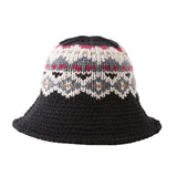 Female Knitting Bucket Hats Harajuku Bucket Hat Fishing Outdoor Panama Hip Hop Cap - Heritage cosmetics and beauty care