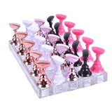 Acrylic Transparent Base for Nail Holder Magnet Chessboard Practice Seat - Heritage cosmetics and beauty care