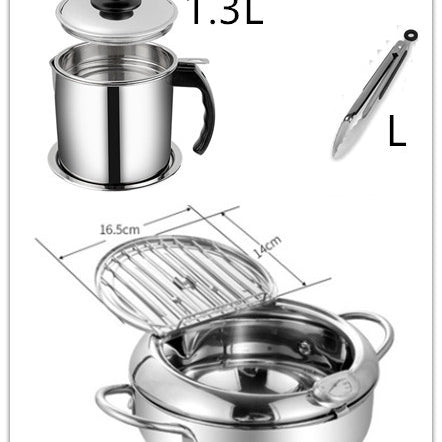 Stainless Steel Telescopic Folding Basket Frying Basket French Fries Degreasing Kitchen Tool