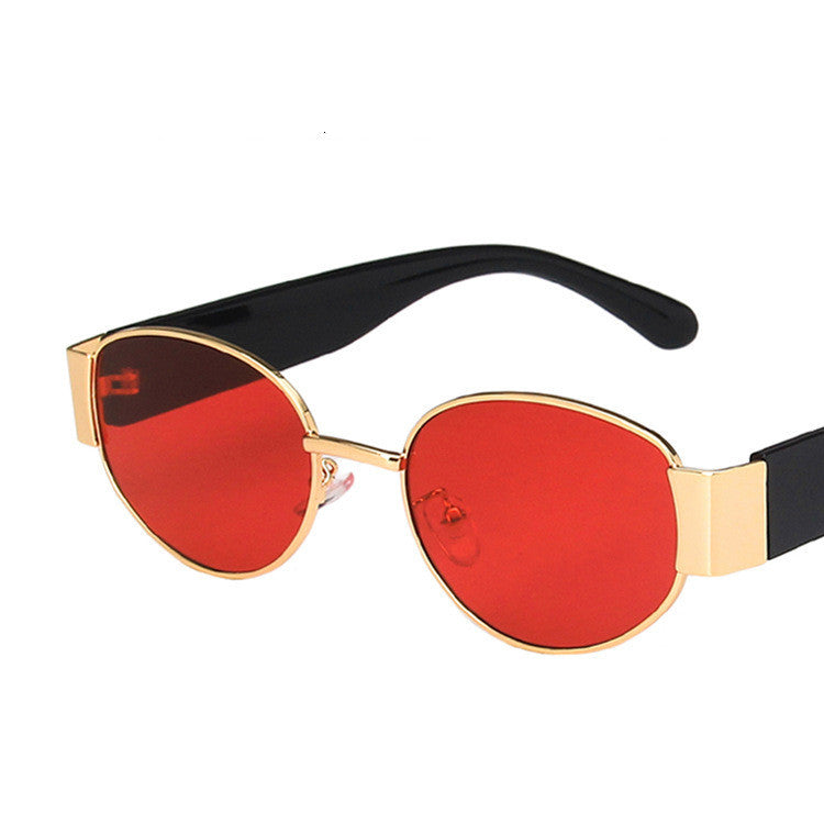 European And American Oval Sunglasses Small Frame Hip Hop Sunglasses - Heritage cosmetics and beauty care