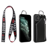 Compatible WithApple, Compatible WithApple , PU Leather Strap Cord Coin Purse Phone Cases ForiPhone XR X XS 12PRO 11 PRO MAX 7 8 PLUS SE Crossbody Neck Lanyard Wallet Cover Heritage cosmetics and beauty care