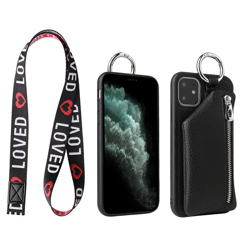 Compatible WithApple, Compatible WithApple , PU Leather Strap Cord Coin Purse Phone Cases ForiPhone XR X XS 12PRO 11 PRO MAX 7 8 PLUS SE Crossbody Neck Lanyard Wallet Cover Heritage cosmetics and beauty care