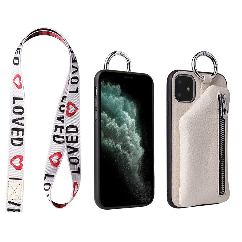 Compatible WithApple, Compatible WithApple , PU Leather Strap Cord Coin Purse Phone Cases ForiPhone XR X XS 12PRO 11 PRO MAX 7 8 PLUS SE Crossbody Neck Lanyard Wallet Cover Heritage cosmetics and beauty care