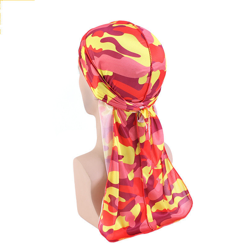 Faux Silk Camouflage Bandage Pirate Hat - Heritage cosmetics and beauty care