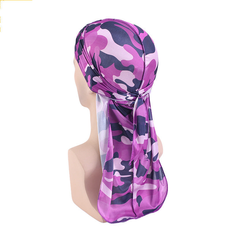 Faux Silk Camouflage Bandage Pirate Hat - Heritage cosmetics and beauty care