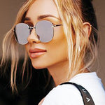 Metal Round Frame Sunglasses Personality Fashion Sunglasses Ladies Retro Heritage cosmetics and beauty care